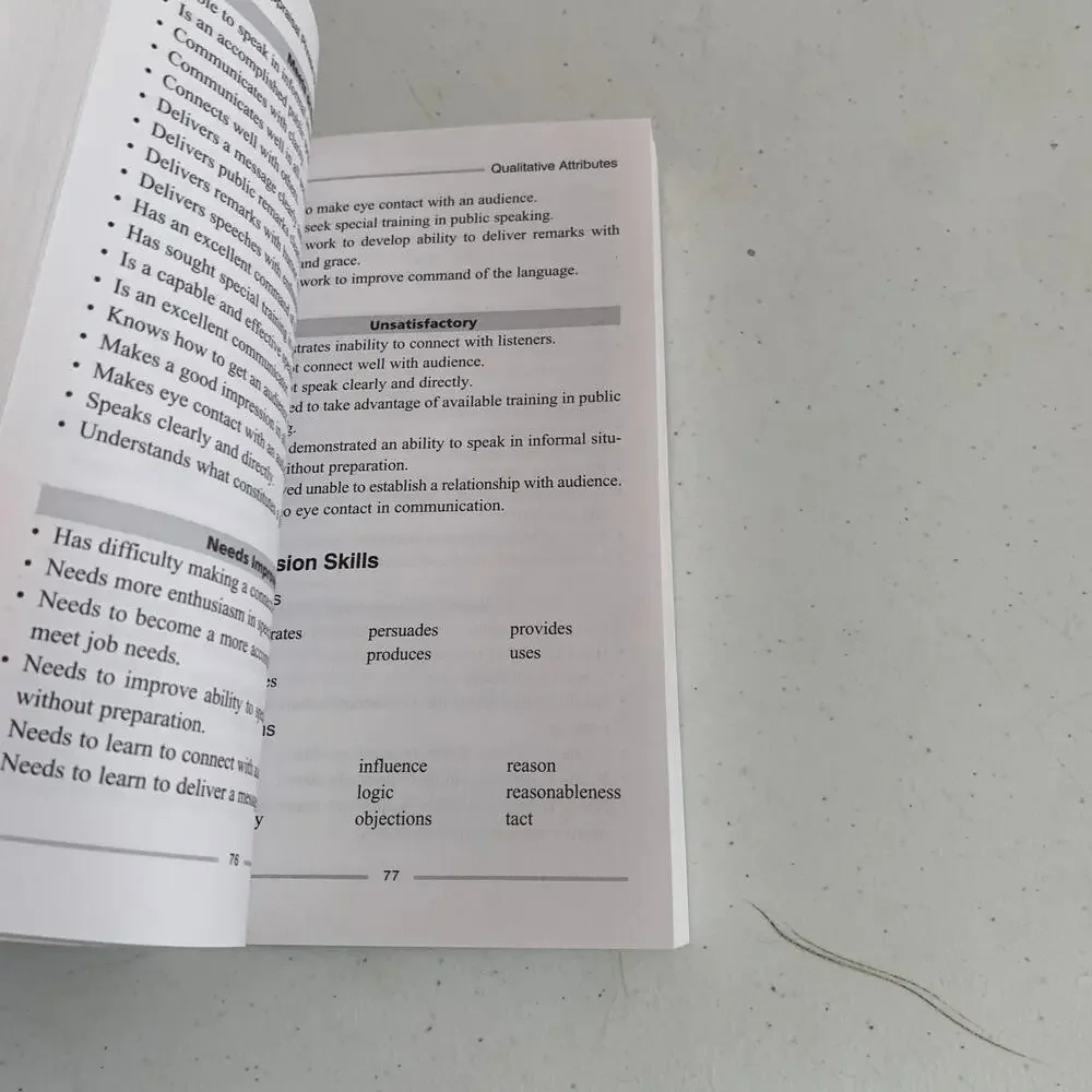 Performance Appraisal Phrase Book: The Best Words Phrases and Techniques